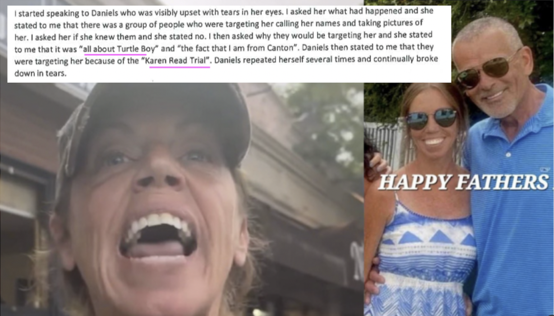 Canton Coverup Part 384: Falmouth Police Report Shows Jill Daniels Pushed Shipwrecked Manager, Told Police It Was “All About Turtleboy,” Accused Manager Of Being “For Karen Read”